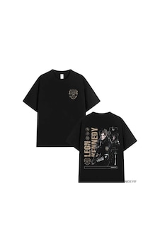 Flood Of Style Resident Evil Biohazard Oyunu T-shirt Erkekler Kadınlar Için Leon Kennedy % 100% Pamuk T Shir Siyah Flood Of Style Resident Evil Biohazard Oyunu T-shirt Erkekler Kadınlar Için Leon Kennedy % 100% Pamuk T Shir Siyah