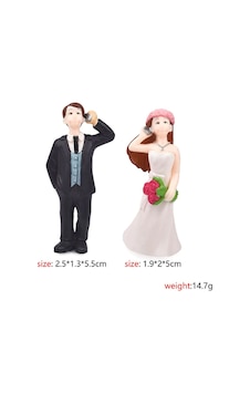 Gelin Damat Figür 5,5 CM 2 Parça Gelin Damat Figür 5,5 CM 2 Parça