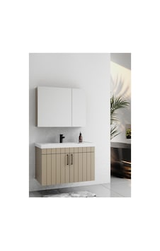 Lizbon 80 Cm Lake Kapuçino Banyo Dolabı Kapuçino Lizbon 80 Cm Lake Kapuçino Banyo Dolabı Kapuçino