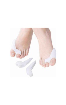 Makaralı 2 Parmağa Geçen Ayak Bunyon Koruyucu Beyaz 1 Çift - 239868866