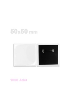 Kare Rozet - 1000 Adet 50x50mm Uv Baskıya Uygun