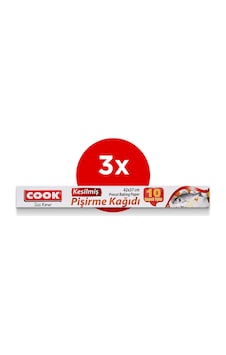 Cook 10'lu Kesilmis Pisirme Kagidi 42x37 CM 3'lü Paket Cook 10'lu Kesilmis Pisirme Kagidi 42x37 CM 3'lü Paket