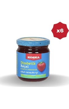 Diyabetik Çilek Reçeli 240 Gr - 6 Adet