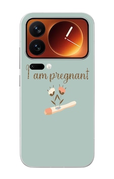 Xiaomi 17 Pro Max Uyumlu I'm Pregnant Baskılı Silikon Kılıf Renkli Xiaomi 17 Pro Max Uyumlu I'm Pregnant Baskılı Silikon Kılıf Renkli
