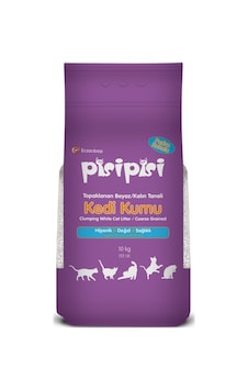 Eczacıbaşı Pisi Pisi Pudra Kokulu Topaklaşan Kalın Taneli Kedi Kumu 2 x 10 KG Eczacıbaşı Pisi Pisi Pudra Kokulu Topaklaşan Kalın Taneli Kedi Kumu 2 x 10 KG