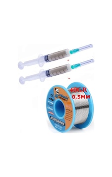 Mechanic 40gr 0,5 Mm Lehim Teli Ve Flux Lehim Toplama 2li Set X06 Mechanic 40gr 0,5 Mm Lehim Teli Ve Flux Lehim Toplama 2li Set X06