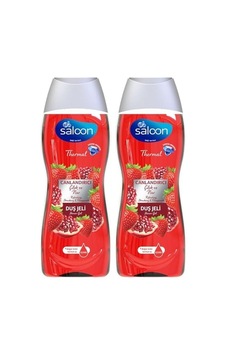 Saloon Thermal Duş Jeli Canlandirici Çilek & Nar 450ml 2li Paket Açık Bej