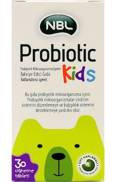 Nbl Probiotic Kids 30 Çiğneme Tableti Nbl Probiotic Kids 30 Çiğneme Tableti