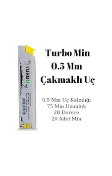 Turbo 2B Min Çakmaklı Uç 0.5 MM Turbo 2B Min Çakmaklı Uç 0.5 MM