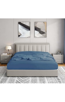 Soley Jersey %100 Pamuk Çift Kişilik 180 X 200 Lastikli Çarşaf İndigo Mavi Soley Jersey %100 Pamuk Çift Kişilik 180 X 200 Lastikli Çarşaf İndigo Mavi