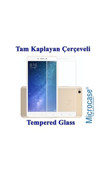 Mi Max 2 Tam Kaplayan Çerçeveli Tempered Ekran Koruyucu-Beyaz Mi Max 2 Tam Kaplayan Çerçeveli Tempered Ekran Koruyucu-Beyaz