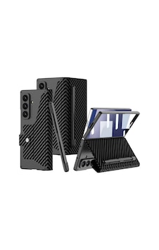 Galaxy Uyumlu Z Fold 7 Kılıf Kamera Korumalı Karbon Tasarımlı Kıpta Kalem Bölmeli Fest Kapak Siyah Galaxy Uyumlu Z Fold 7 Kılıf Kamera Korumalı Karbon Tasarımlı Kıpta Kalem Bölmeli Fest Kapak Siyah
