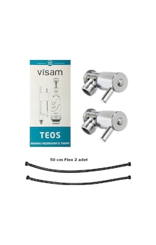 VİSAM Teos İç Takım 2 Ad Ara Musluk Fleks Rezervuar İç Takım Seti Krom VİSAM Teos İç Takım 2 Ad Ara Musluk Fleks Rezervuar İç Takım Seti Krom