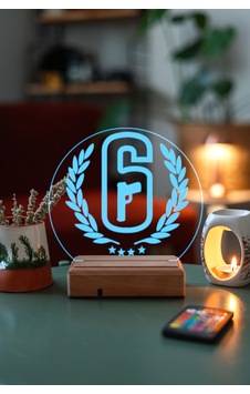 Rainbow Six: Siege 16 Renk Kumandalı 3d Gece Lambası Rainbow Six: Siege 16 Renk Kumandalı 3d Gece Lambası