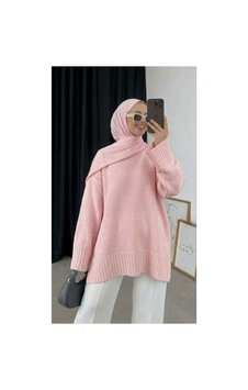 Bomii Kadın Şardonlu Kazak Uzun Pembe - 936904603 Pembe Bomii Kadın Şardonlu Kazak Uzun Pembe - 936904603 Pembe