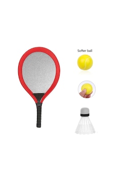 Badminton Seti Ve Soft Tenis Topu - Rkt-35 - Kırmızı Badminton Seti Ve Soft Tenis Topu - Rkt-35 - Kırmızı