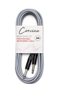 Corvina 3 Metre Gri Jack Enstrüman Kablosu Corvina 3 Metre Gri Jack Enstrüman Kablosu