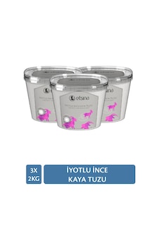 3'lü Fırsat Paketi 2 Kg İyotlu İnce Kaya Tuzu