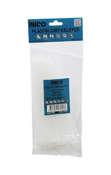 İbico İ13-106 Cırt Kelepçe Kablo Bağı - Beyaz, 4.8x200 Mm, 100 Adet- 10'li Paket İbico İ13-106 Cırt Kelepçe Kablo Bağı - Beyaz, 4.8x200 Mm, 100 Adet- 10'li Paket