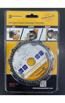 MEŞEM  Ahşap Oyma Diski Zincirli Testere 115 x 22 Mm