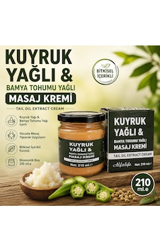 Naturia Kuyruk Yağlı Bamya Tohumu Yağlı Masaj Kremi 210 ML