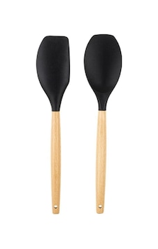 006-01-bambu Saplı Siyah Renkli Silikon Büyük Kaşık Ve Spatula Seti 006-01-bambu Saplı Siyah Renkli Silikon Büyük Kaşık Ve Spatula Seti