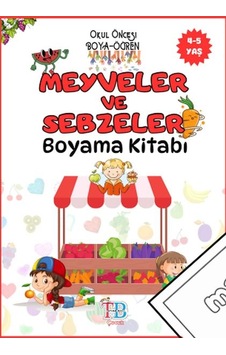 Meyveler Ve Sebzeler Boyama Kitabı
