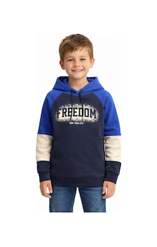 Monox Erkek Çocuk Feedom Baskılı 3 İplik Şardonlu Kapşonlu Sweatshirt Saks Monox Erkek Çocuk Feedom Baskılı 3 İplik Şardonlu Kapşonlu Sweatshirt Saks