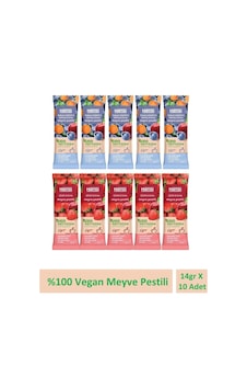 Harras Vegan Meyve Pestili Çilek Elma Yaban Mersini Havuç 14gr X 10 Adet Harras Vegan Meyve Pestili Çilek Elma Yaban Mersini Havuç 14gr X 10 Adet