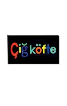 Işıklı Tak Çalıştır Hazır Tabela Çiğ Köfte Çr Işıklı Tak Çalıştır Hazır Tabela Çiğ Köfte Çr