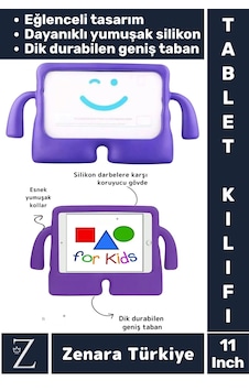 Samsung Uyumlu Geniş Tabanlı Yumuşak Tutacaklı Tam Koruma Silikon Çocuk Tablet Kılıfı 11 Inch Kılıf Samsung Uyumlu Geniş Tabanlı Yumuşak Tutacaklı Tam Koruma Silikon Çocuk Tablet Kılıfı 11 Inch Kılıf
