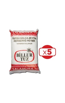 Billur İri Salamura Tuz 5 x 3 KG Billur İri Salamura Tuz 5 x 3 KG