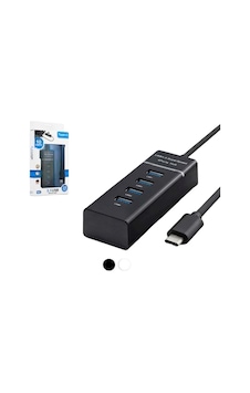 Hadron Hd144 Type-C 3.1 USB Hub 4 Port Siyah Hadron Hd144 Type-C 3.1 USB Hub 4 Port Siyah