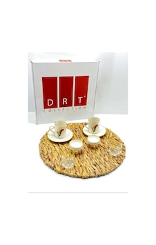 Collection Kahve Seti Lale Royaleks-drt-6060-5 Beyaz