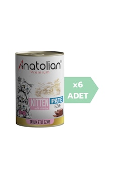 Anatolian Premium Kitten Chicken Pate Tavuklu Ezme Yavru Kedi Konservesi 6 x 400 G Anatolian Premium Kitten Chicken Pate Tavuklu Ezme Yavru Kedi Konservesi 6 x 400 G