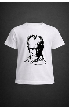 Dıgıl Kids Atatürk Baskılı Çocuk T-shirt Beyaz2 Dıgıl Kids Atatürk Baskılı Çocuk T-shirt Beyaz2
