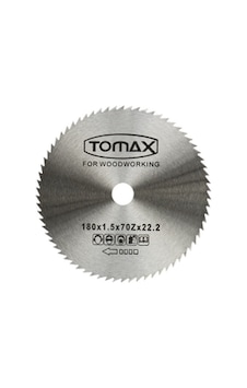 Tomax Ağaç Daire Testeresi Elmassız 115x1,2 Diş 80z Tomax Ağaç Daire Testeresi Elmassız 115x1,2 Diş 80z