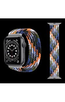 Piili Apple Watch Hasır Band Kamuflaj 42/44/45 Mm Mavi Piili Apple Watch Hasır Band Kamuflaj 42/44/45 Mm Mavi