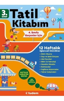 3. Sınıf Tatil Kitabım  -  4. Sınıfa Geçenler İçin -  Tudem Yayınları