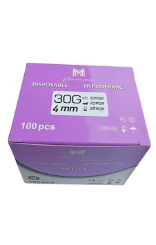 Mezoterapi İğne Ucu 30g 4 Mm 100 Adet / Kutu Mezoterapi İğne Ucu 30g 4 Mm 100 Adet / Kutu