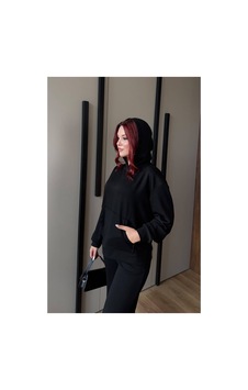 Modanida Kadın Siyah Modal Oysho Kumaş Oversize Kapüşonlu Kanguru Cepli Eşofman Takımı Rahat İkili Takım Siyah Siyah Modanida Kadın Siyah Modal Oysho Kumaş Oversize Kapüşonlu Kanguru Cepli Eşofman Takımı Rahat İkili Takım Siyah Siyah