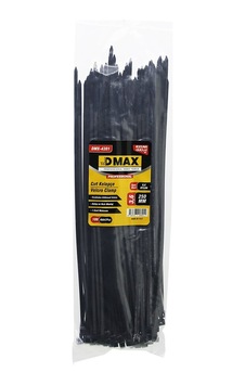 Siyah 3.6x250mm Plastik Cırt Kelepçe 100pcs 4741