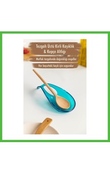 Vaveni Akrilik Aquamarin Tezgah Üstü Kirli Kaşıklık & Kepçe Altlığı Arz Vaveni Akrilik Aquamarin Tezgah Üstü Kirli Kaşıklık & Kepçe Altlığı Arz