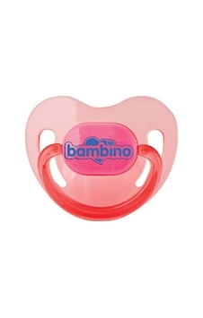 Bambino Silikon Damak Uçlu Emzik 6 - 18 Ay Pembe Bambino Silikon Damak Uçlu Emzik 6 - 18 Ay Pembe