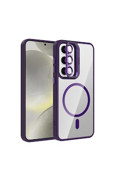 Samsung Uyumlu Galaxy S24 Fe Kılıf Standlı Ve Kamera Lens li M-safe Şarj Özellikli Zore Etro Kapak Çok Renkli