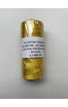 Makaralı Sarı Renk Tesbih İpi...350 Metre . 80 Gramdır