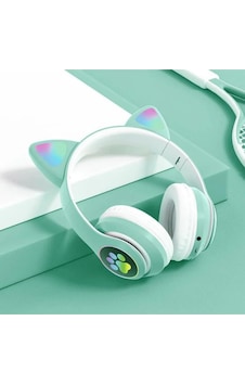 Kedi Kulağı Detaylı Kablosuz Rengarenk Işıklı Bluetooth Rgb Çocuk Oyuncu Kulaklık Üstün Performans Kedi Kulağı Detaylı Kablosuz Rengarenk Işıklı Bluetooth Rgb Çocuk Oyuncu Kulaklık Üstün Performans
