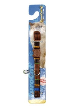 Eurocat Ekose Desenli Zilli Kedi Boyun Tasması 28 CM One Size Eurocat Ekose Desenli Zilli Kedi Boyun Tasması 28 CM One Size