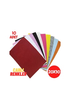 Renkli Keçe 20x30 Cm 10 Renk 180 Gr İnce Etkinlik Hobi El İşi Keçesi 1 Mm Renkli Keçe 20x30 Cm 10 Renk 180 Gr İnce Etkinlik Hobi El İşi Keçesi 1 Mm