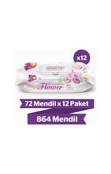 Giggles Sensation Flower Islak Havlu 12 X 72'Li Giggles Sensation Flower Islak Havlu 12 X 72'Li